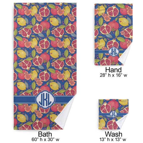 Pomegranates & Lemons Bath Towel Sets - 3-piece - Approval