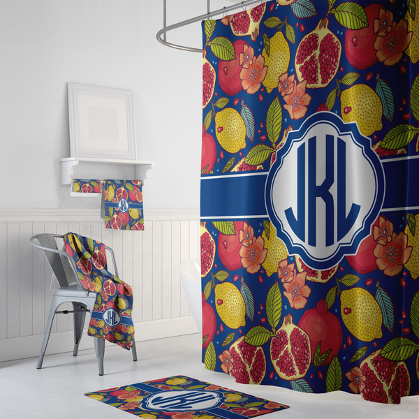 Pomegranates & Lemons Bath Towel Sets - 3-piece - In Context