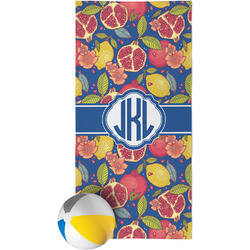 Pomegranates & Lemons Beach Towel (Personalized)