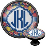 Pomegranates & Lemons Cabinet Knob (Black) (Personalized)