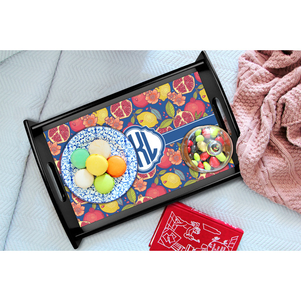 Pomegranates & Lemons Black Tray - Lifestyle (UPDATED)