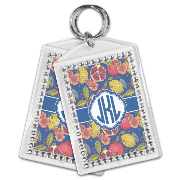 Pomegranates & Lemons Bling Keychain - MAIN