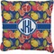 Pomegranates & Lemons Faux-Linen Throw Pillow 20" (Personalized)