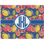 Pomegranates & Lemons Woven Fabric Placemat - Twill w/ Monogram