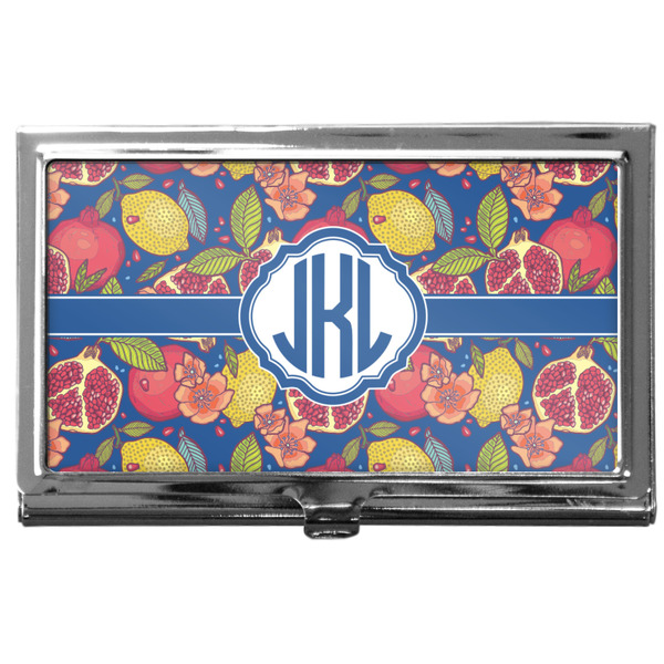Custom Pomegranates & Lemons Business Card Case
