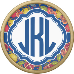 Pomegranates & Lemons Cabinet Knob - Gold (Personalized)