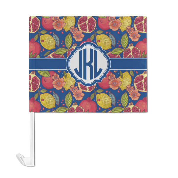 Pomegranates & Lemons Car Flag - Large - FRONT