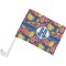 Pomegranates & Lemons Car Flag - Small w/ Monogram