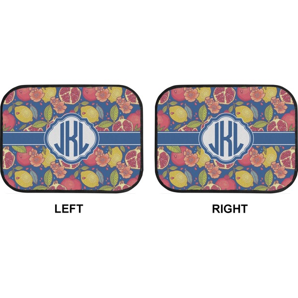 Pomegranates & Lemons Car Floor Mats (Back Seat) (Approval)