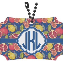 Pomegranates & Lemons Rear View Mirror Ornament (Personalized)