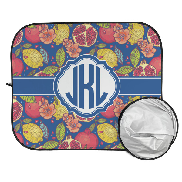 Pomegranates & Lemons Car Sun Shades - FOLDED & UNFOLDED