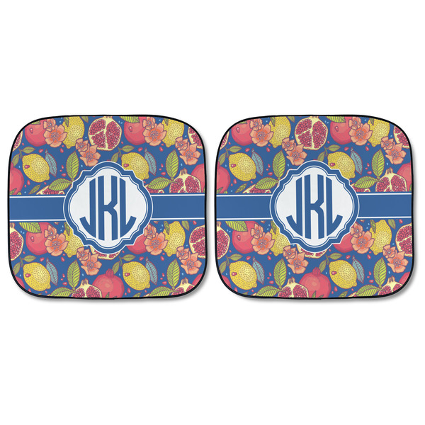 Pomegranates & Lemons Car Sun Shades - FRONT