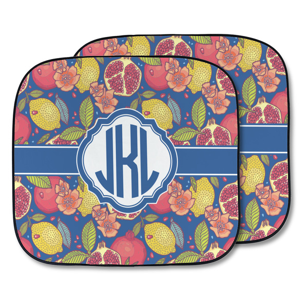 Custom Pomegranates & Lemons Car Sun Shade - Two Piece (Personalized)
