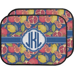 Pomegranates & Lemons Car Floor Mats (Back Seat) (Personalized)