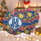 Pomegranates & Lemons Ceramic Ornament w/ Monogram