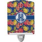 Pomegranates & Lemons Ceramic Night Light (Personalized)