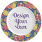 Pomegranates & Lemons Ceramic Dinner Plates (Set of 4) (Personalized)