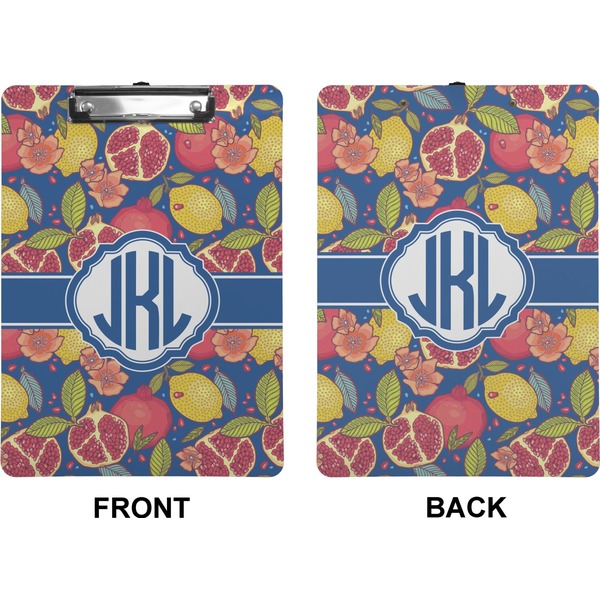 Pomegranates & Lemons Clipboard (Letter) (Front + Back)