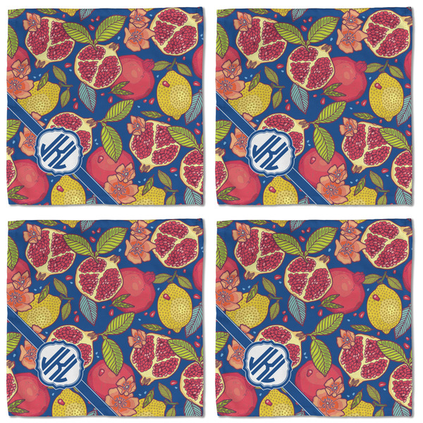 Pomegranates & Lemons Cloth Napkins - Personalized Lunch (APPROVAL) Set of 4