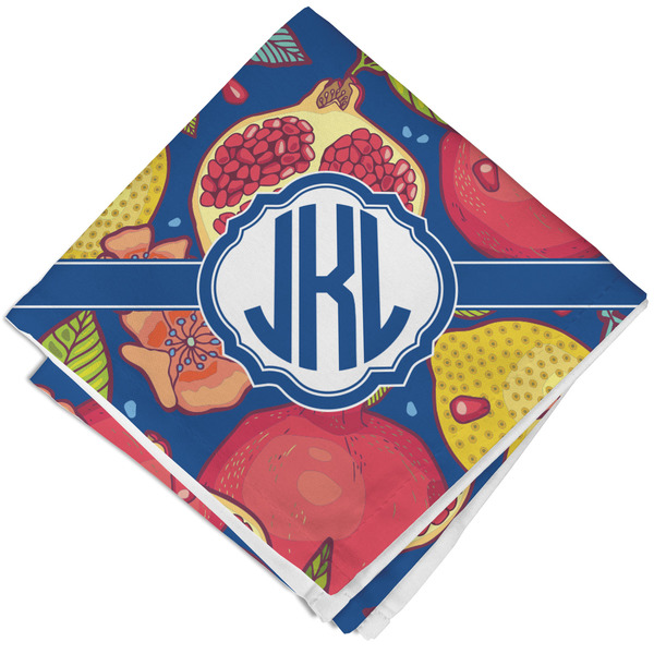 Pomegranates & Lemons Cloth Napkins - Personalized Lunch (Folded Four Corners)