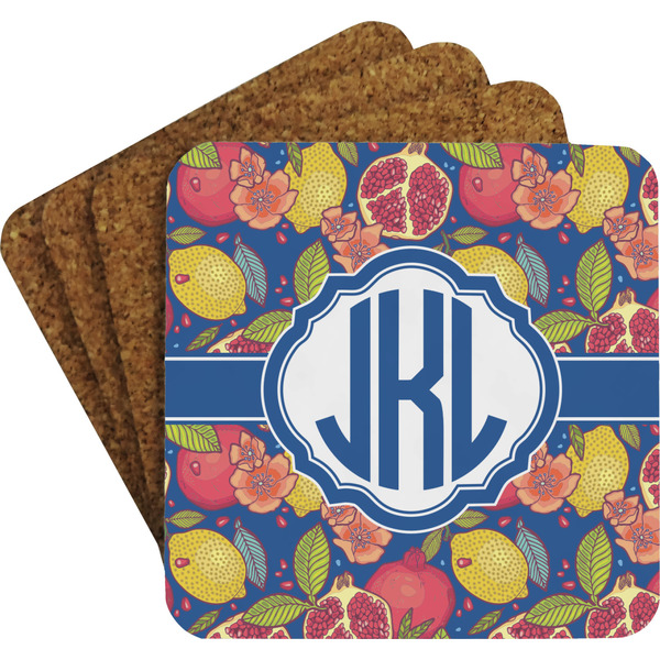 Pomegranates & Lemons Coaster Set (Personalized)