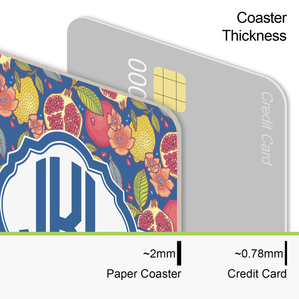 Pomegranates & Lemons Coaster Thickness