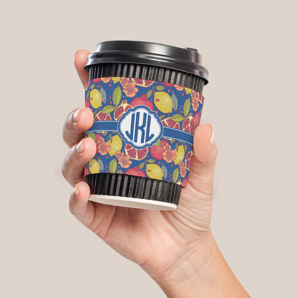 Pomegranates & Lemons Coffee Cup Sleeve - LIFESTYLE