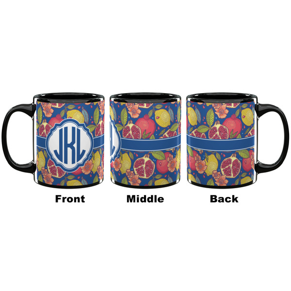 Pomegranates & Lemons Coffee Mug - 11 oz - Black APPROVAL