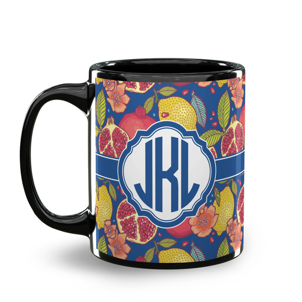 Pomegranates & Lemons Coffee Mug - 11 oz - Black