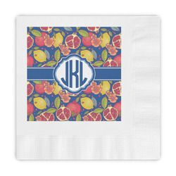 Pomegranates & Lemons Embossed Decorative Napkins (Personalized)