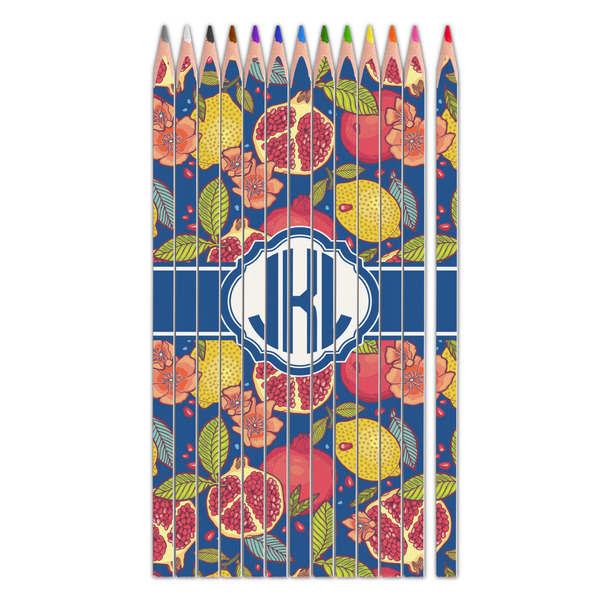Custom Pomegranates & Lemons Colored Pencils (Personalized)