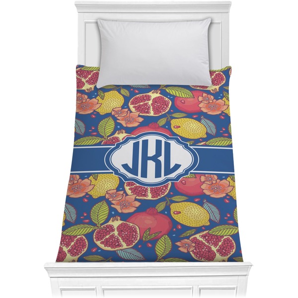Custom Pomegranates & Lemons Comforter - Twin XL (Personalized)