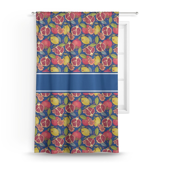 Custom Pomegranates & Lemons Curtain - 50"x84" Panel