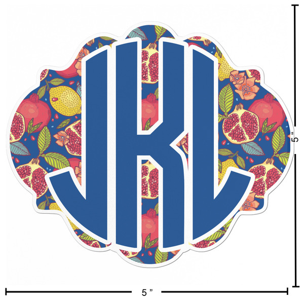 Pomegranates & Lemons Custom Shape Iron On Patches - L - APPROVAL