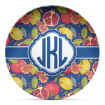 Pomegranates & Lemons Microwave Safe Plastic Plate - Composite Polymer (Personalized)