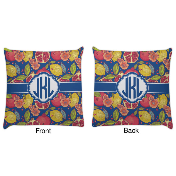 Pomegranates & Lemons Decorative Pillow Case - Approval