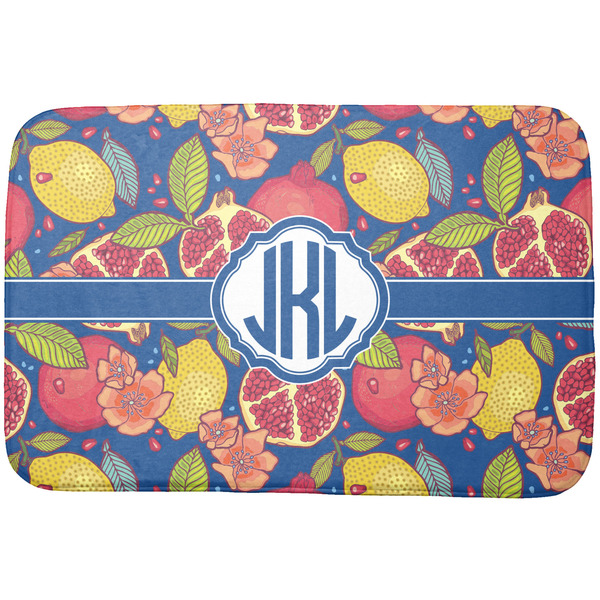 Custom Pomegranates & Lemons Dish Drying Mat (Personalized)