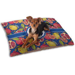 Pomegranates & Lemons Dog Bed - Small w/ Monogram