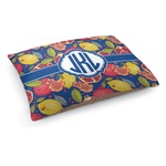 Pomegranates & Lemons Dog Bed - Medium w/ Monogram