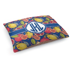 Pomegranates & Lemons Dog Bed - Medium w/ Monogram