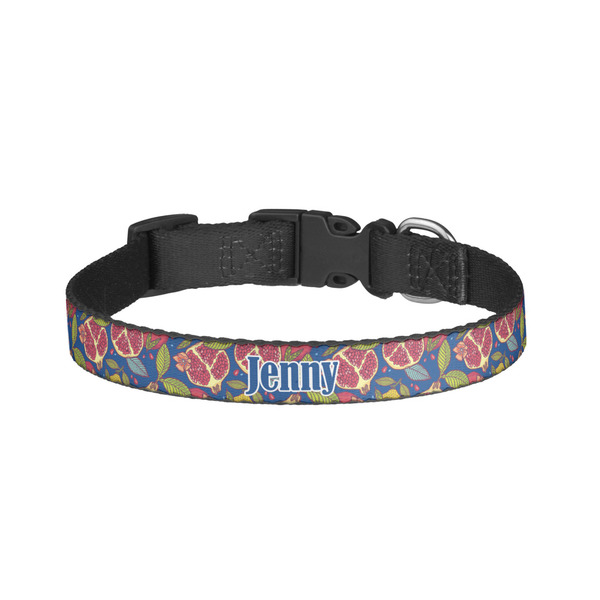 Custom Pomegranates & Lemons Dog Collar - Large (Personalized)