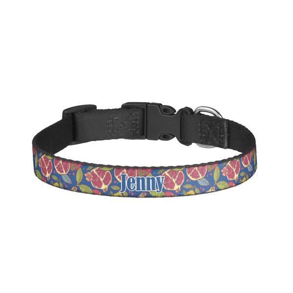 Custom Pomegranates & Lemons Dog Collar - Small (Personalized)