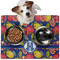 Pomegranates & Lemons Dog Food Mat - Medium w/ Monogram