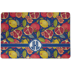 Pomegranates & Lemons Dog Food Mat w/ Monogram