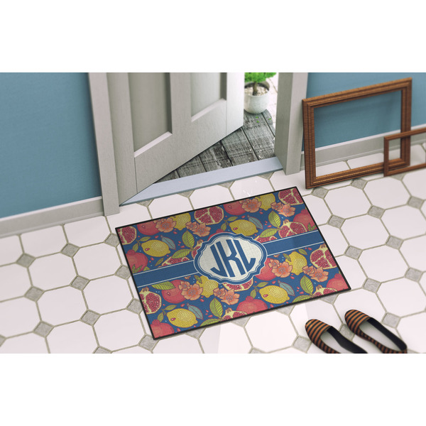 Pomegranates & Lemons Door Mat Lifestyle