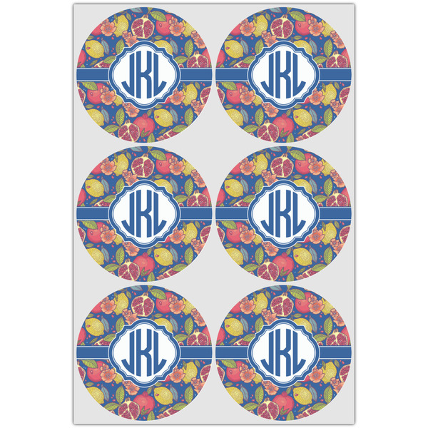 Pomegranates & Lemons Drink Topper - Large - Set of 6