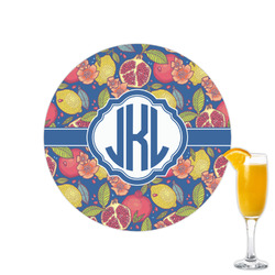 Pomegranates & Lemons Printed Drink Topper - 2.15" (Personalized)
