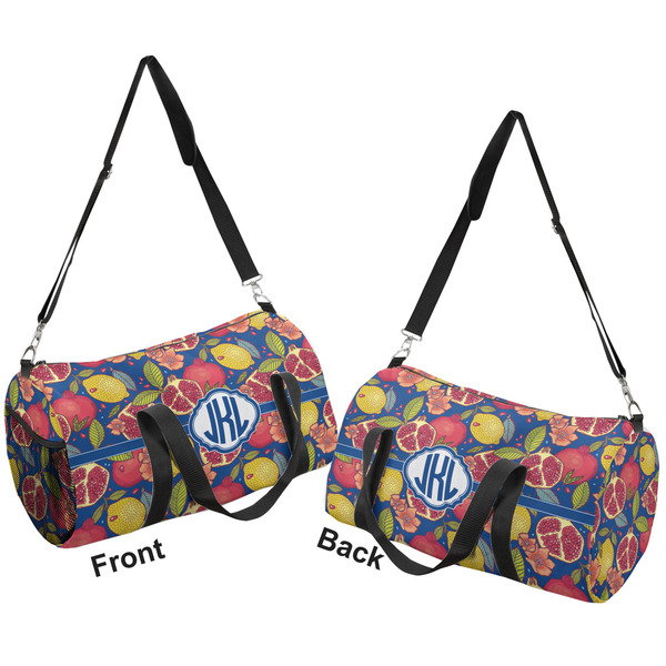 Pomegranates & Lemons Duffle bag small front and back sides