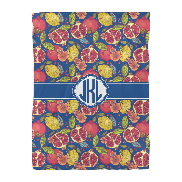 Pomegranates & Lemons Duvet Cover - Twin XL - Front