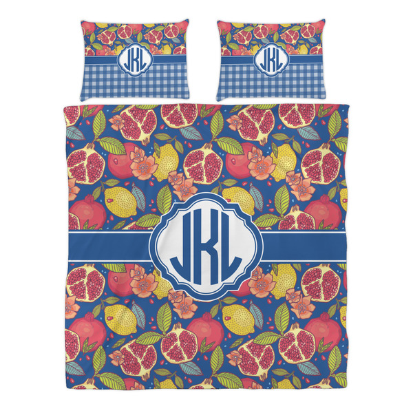 Pomegranates & Lemons Duvet cover Set - Queen - Alt Approval